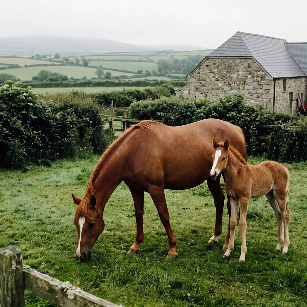 Élevage de chevaux au Haras du Peyroux, Roche-le-Peyroux